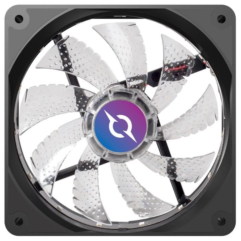 Ventilator Carcasa Aqirys Cetus 120mm RGB  TECHNICAL DATA Dimensions: 120 x 120 x 25 mm Bearing: Hydro Bearing Bearing Speed (max.): 1200±15% RPM PWM support : No Air Flow (max.): 28.34 CFM Air Pressure (max.): 1.3 mm-H2O Noise (max.): 23.2 Dba Number of LEDs: 12 pcs LED Color: RGB Rated Voltage_1