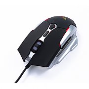 MOUSE Spacer - gaming, gaming, cu fir, USB, optic, 6.400 dpi, butoane/scroll 6/1, iluminare RGB, negru, 