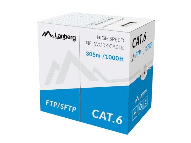 LANBERG CABLE FTP CAT.6 305M WIRE CU GRAY_3