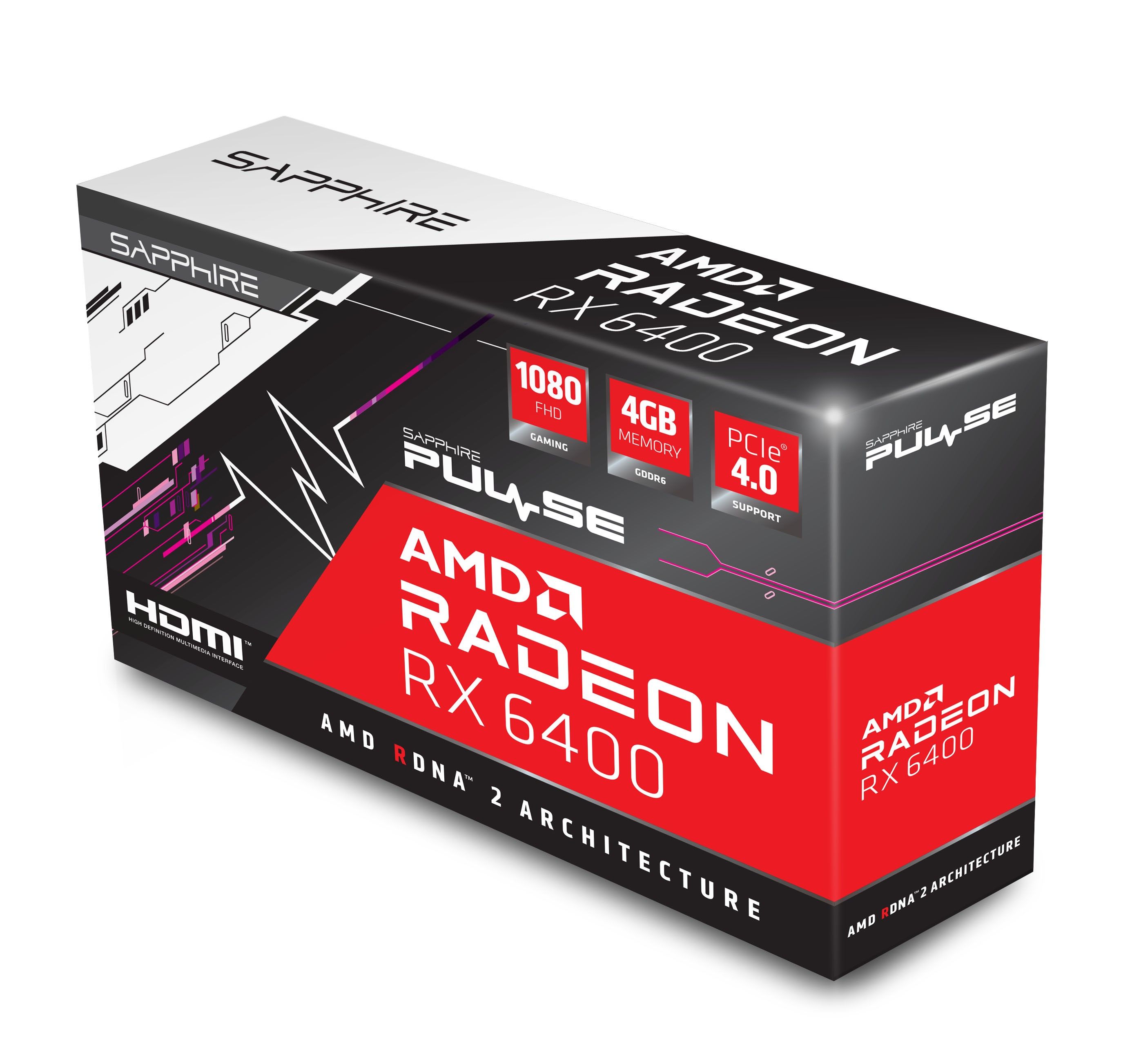 AMD Sapphire 4GB RX6400XT PULSE GAMING OC 4GB HDMI/DP SAPPHIRE PULSE AMD RADEON™ RX 6400 GAMING_7