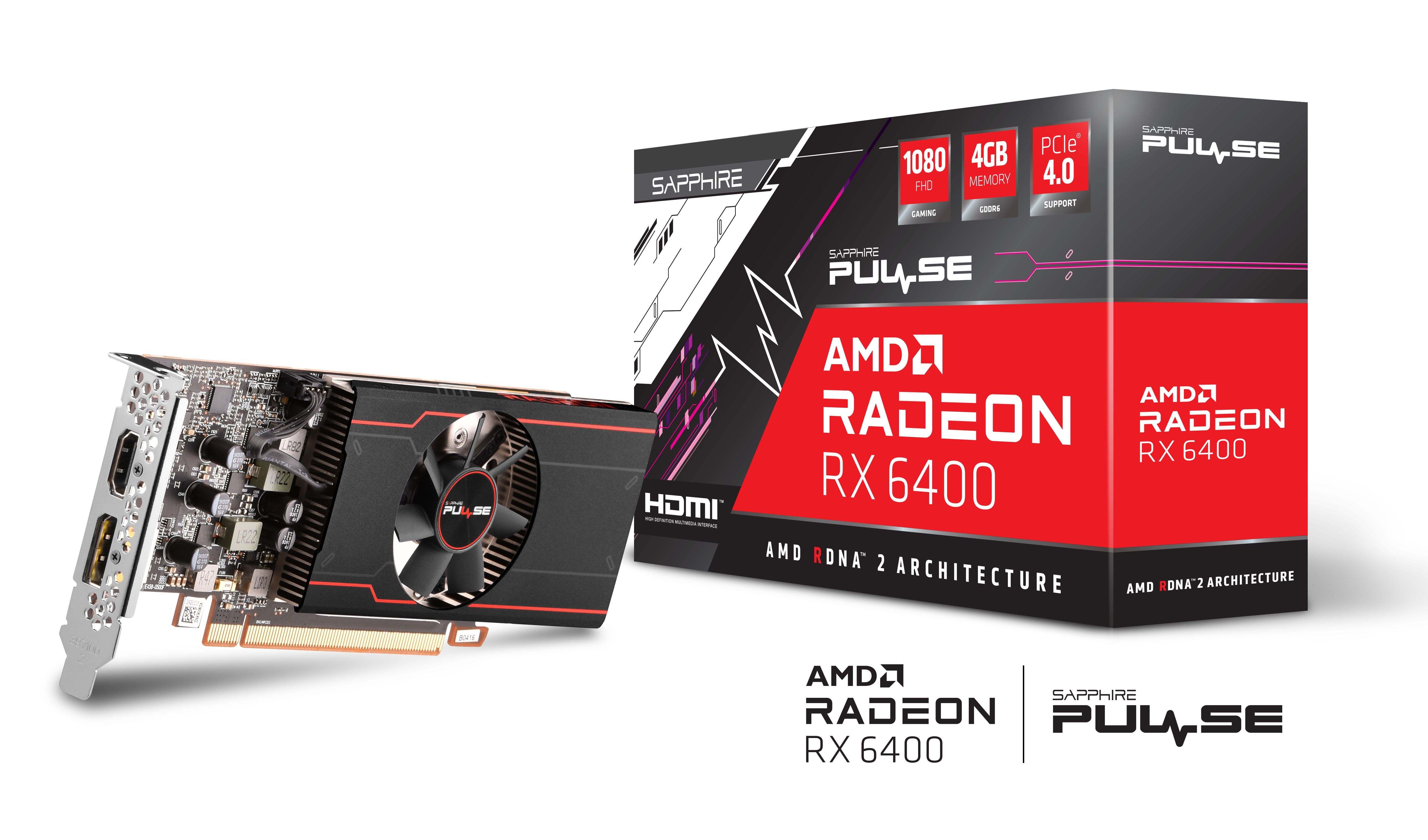 AMD Sapphire 4GB RX6400XT PULSE GAMING OC 4GB HDMI/DP SAPPHIRE PULSE AMD RADEON™ RX 6400 GAMING_8