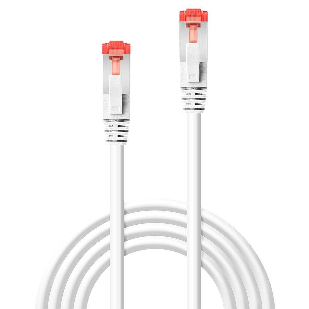Cablu retea Lindy 3m Cat.6 S/FTP, white, RJ45, M/M, 250MHz, Copper, 27AWG  Technical details  Connectors  Connector A: RJ45 Male Connector B: RJ45 Male Housing Material: Polycarbonate Connector Plating: Nickel Pin Construction: Copper Alloy Pin Plating: Gold plated Dimensions (approx.) WxDxH_2