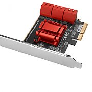 Placa PCI-Express(pci-e) adaptor la 6 x Sata III, LP_4