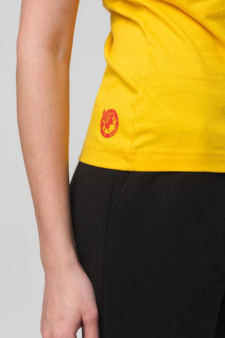 TSHIRT CASUAL F CAL PEGAS YELLOW-M