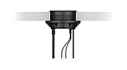 ICY BOX Table Hub 4x USB 3.0 Type-A with Audio in-/output and Schuko Socket CEE 7/3 diameter 80 mm Black