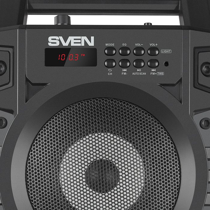 SVEN PS-440 20W portable BT speaker Black_9