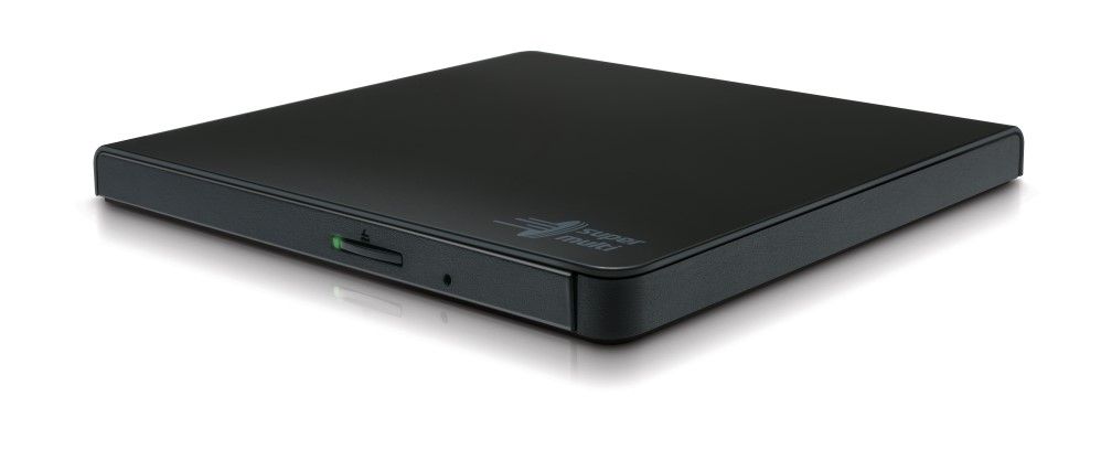 Ultra Slim Portable DVD-R Black Hitachi-LG GP90NB70, GP90NB70 Series, DVD Write /Read Speed: 8x, CD Write/Read Speed: 24x, USB 2.0, Buffer 0.75MB, 144 mm x 137.5 mm x 14 mm._2