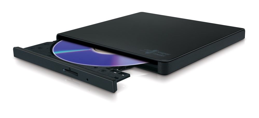 Ultra Slim Portable DVD-R Black Hitachi-LG GP90NB70, GP90NB70 Series, DVD Write /Read Speed: 8x, CD Write/Read Speed: 24x, USB 2.0, Buffer 0.75MB, 144 mm x 137.5 mm x 14 mm._3