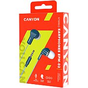 CANYON EPM-02 Stereo Earphones with inline microphone, Blue, cable length 1.2m, 20*15*10mm, 0.013kg_1