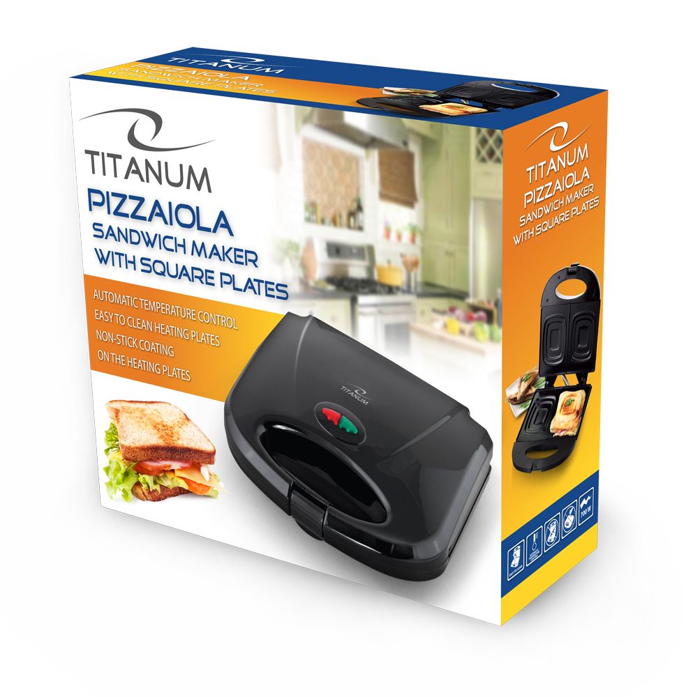 TITANUM TKT005K sandwich maker 700 W Black_4