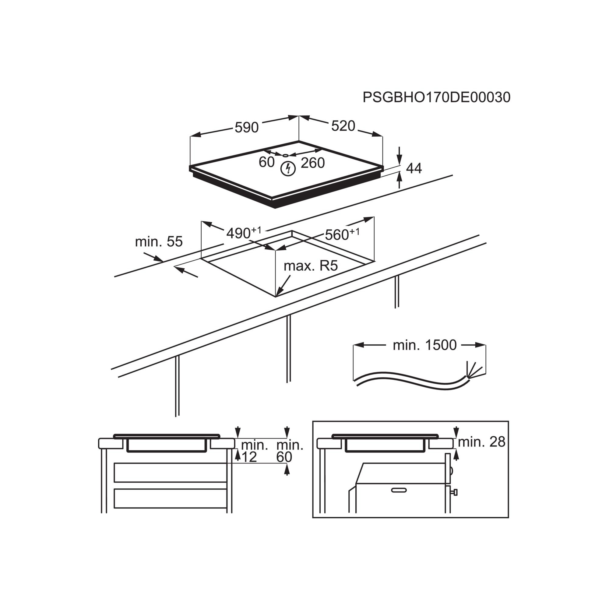 Electrolux EIS62443 Black Built-in Zone induction hob 4 zone(s)_2