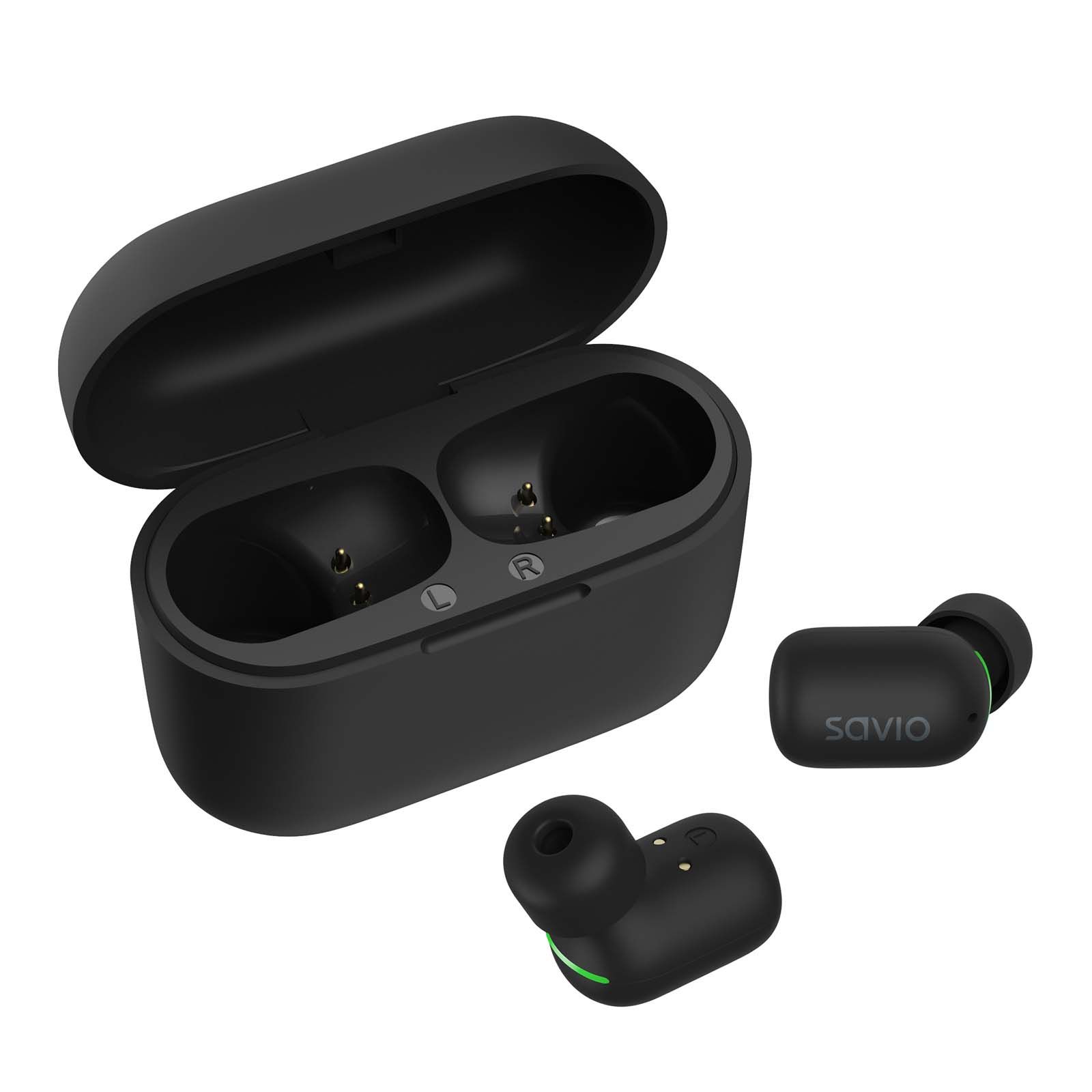 Savio TWS-09 IPX5 headphones/headset Wireless In-ear Music Bluetooth Black_3