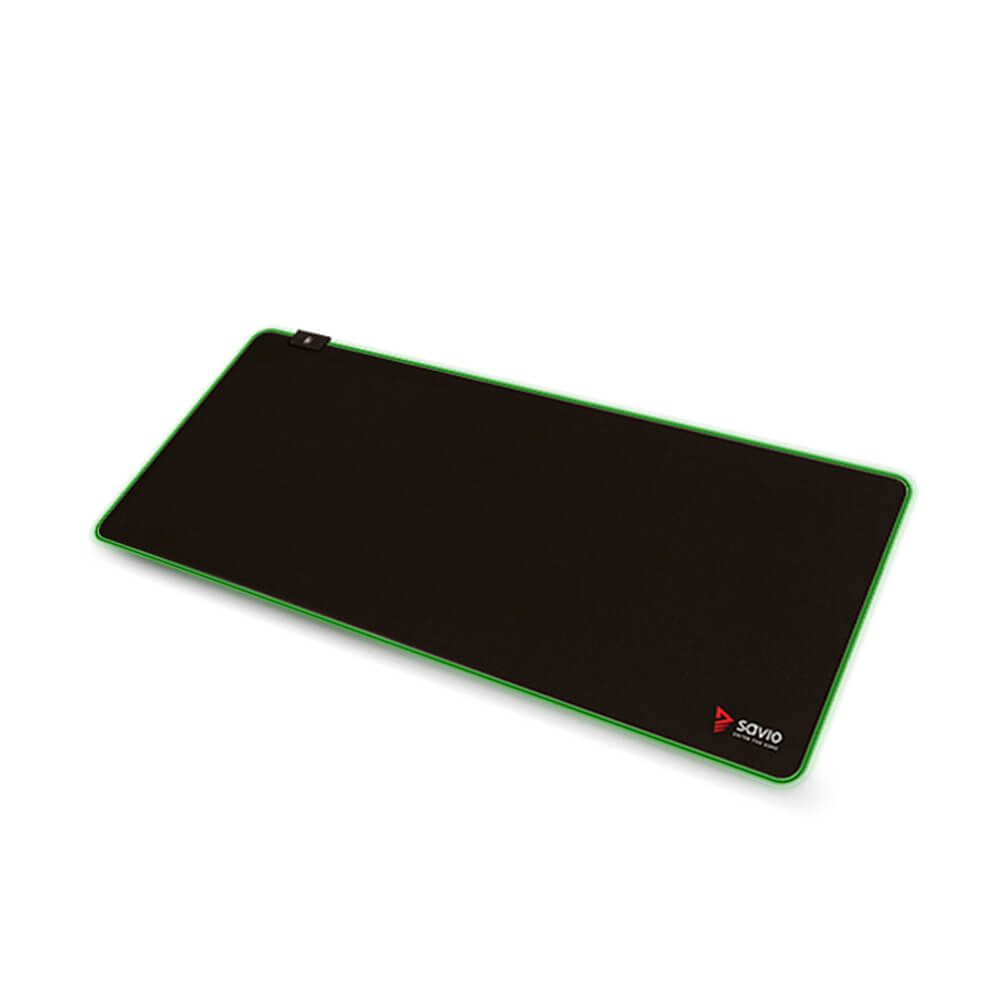 SAVIO LED EDITION Turbo Dynamic XL 900x400 RGB Pro Gaming Mousepad '900mm x 400mm, Pro Gamer Silk Surface, Iconic Dragon design, Anti-slip and shock-absorbing rubber base, RGB edges'_6