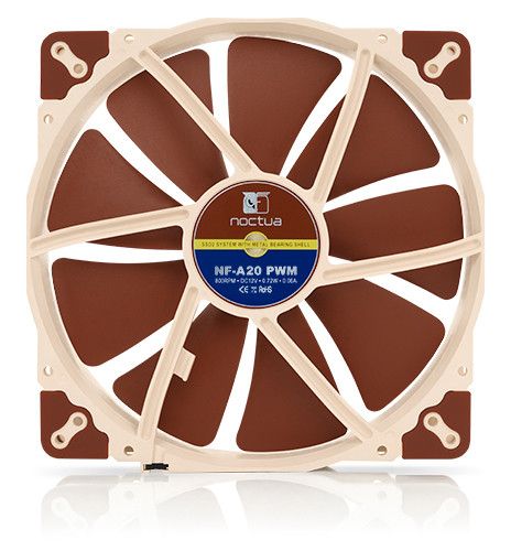 Noctua NF-A20 PWM Computer case Fan 20 cm Beige, Brown_3