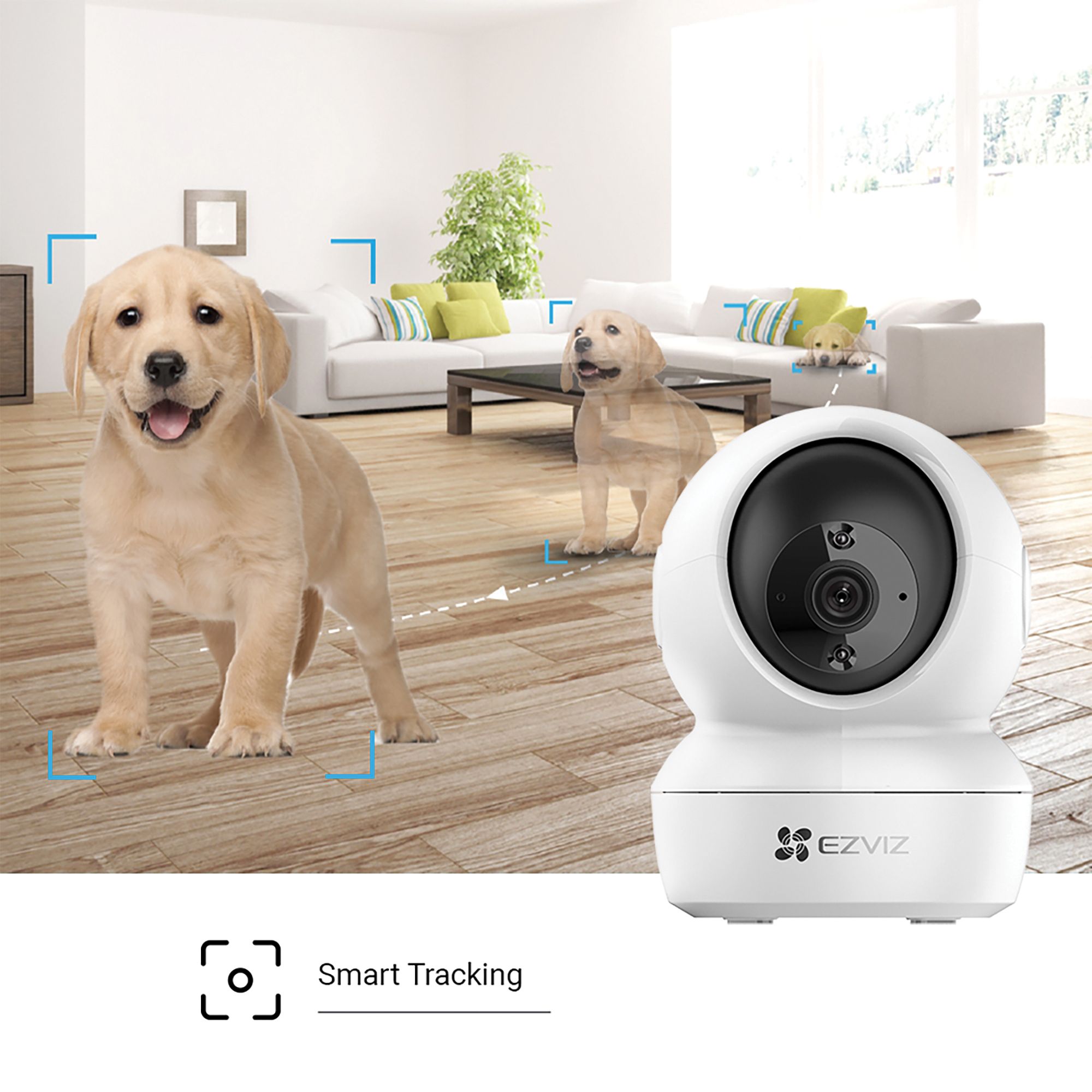 EZVIZ C6N 4MP Smart Indoor Smart Security PT Cam, with Motion Tracking - White_4