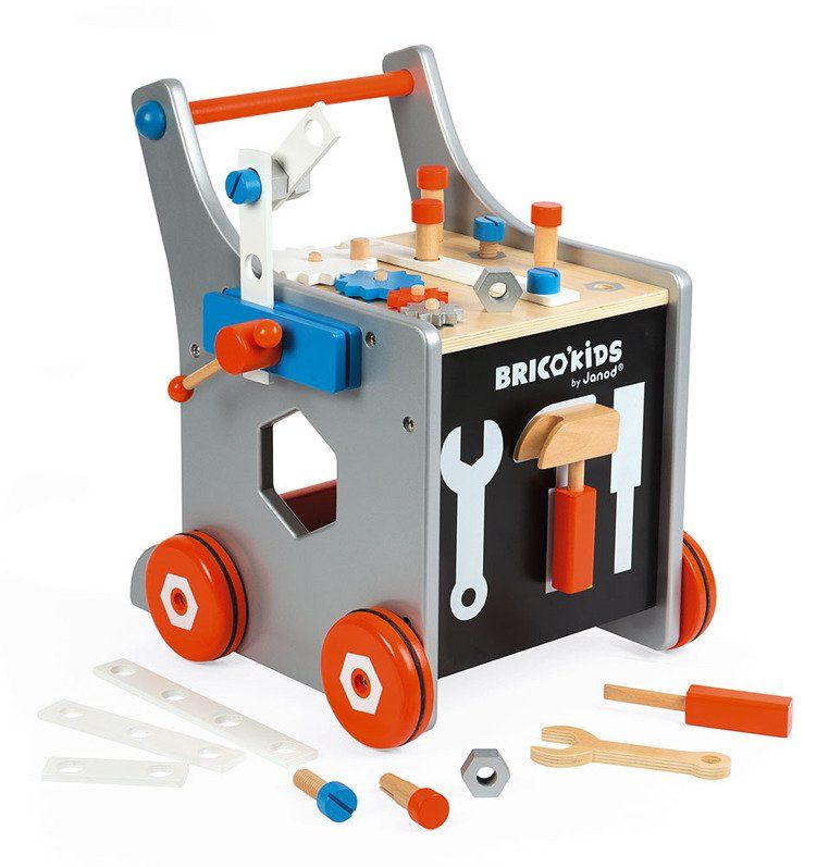 Magnetic workshop trolley with tools Brico 'Kids, Janod_13