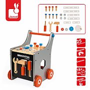 Magnetic workshop trolley with tools Brico 'Kids, Janod_3