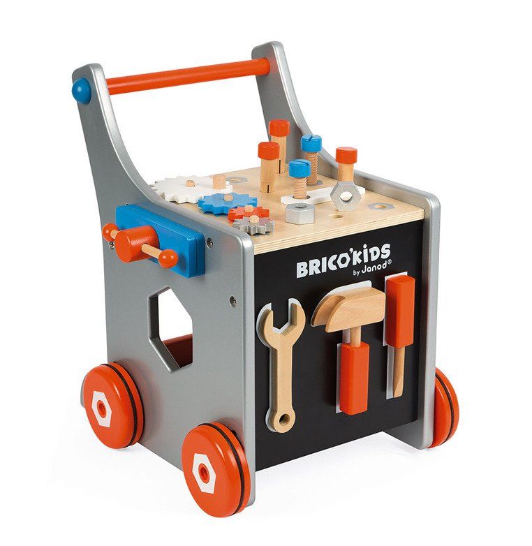 Magnetic workshop trolley with tools Brico 'Kids, Janod_5