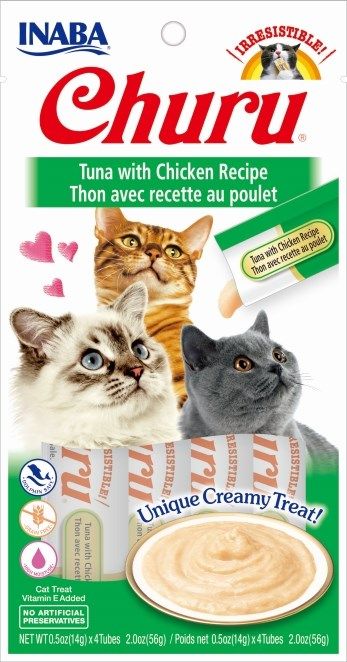 INABA Churu Tuna with chicken - cat treats - 4x14 g_2