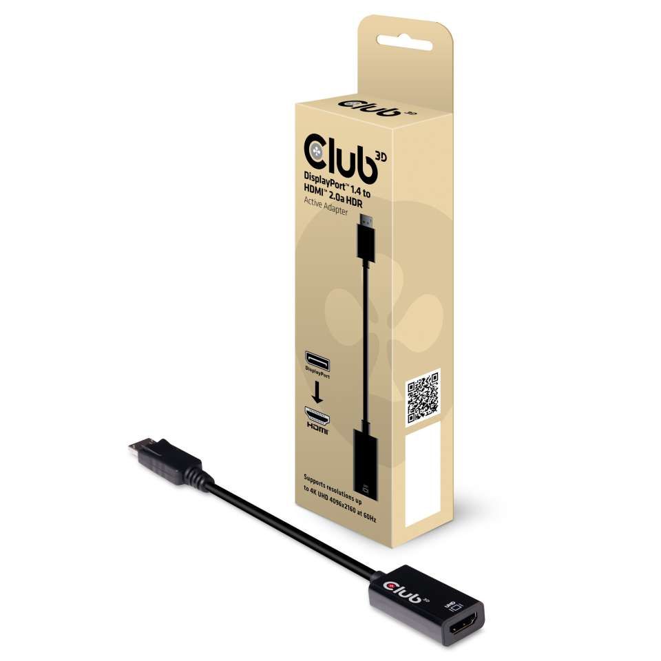 CLUB3D DisplayPort 1.4 to HDMI 2.0b HDR Active Adapter_2