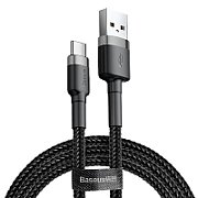 Cable Baseus Cafule CATKLF-CG1 (USB 2.0 - USB type C ; 2m; grey and black color)_1