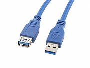 Cable Lanberg CA-US3E-10CC-0018-B (USB 3.0 M - USB 3.0 F; 1,8m; blue color)_1