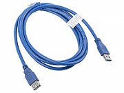 Cable Lanberg CA-US3E-10CC-0018-B (USB 3.0 M - USB 3.0 F; 1,8m; blue color)_2