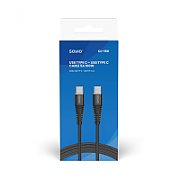 Savio CL-160 USB cable 2 m USB 2.0 USB C - USB C Black_1