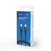 Savio CL-159 USB cable 1 m USB 2.0 USB C - USB C Black_1