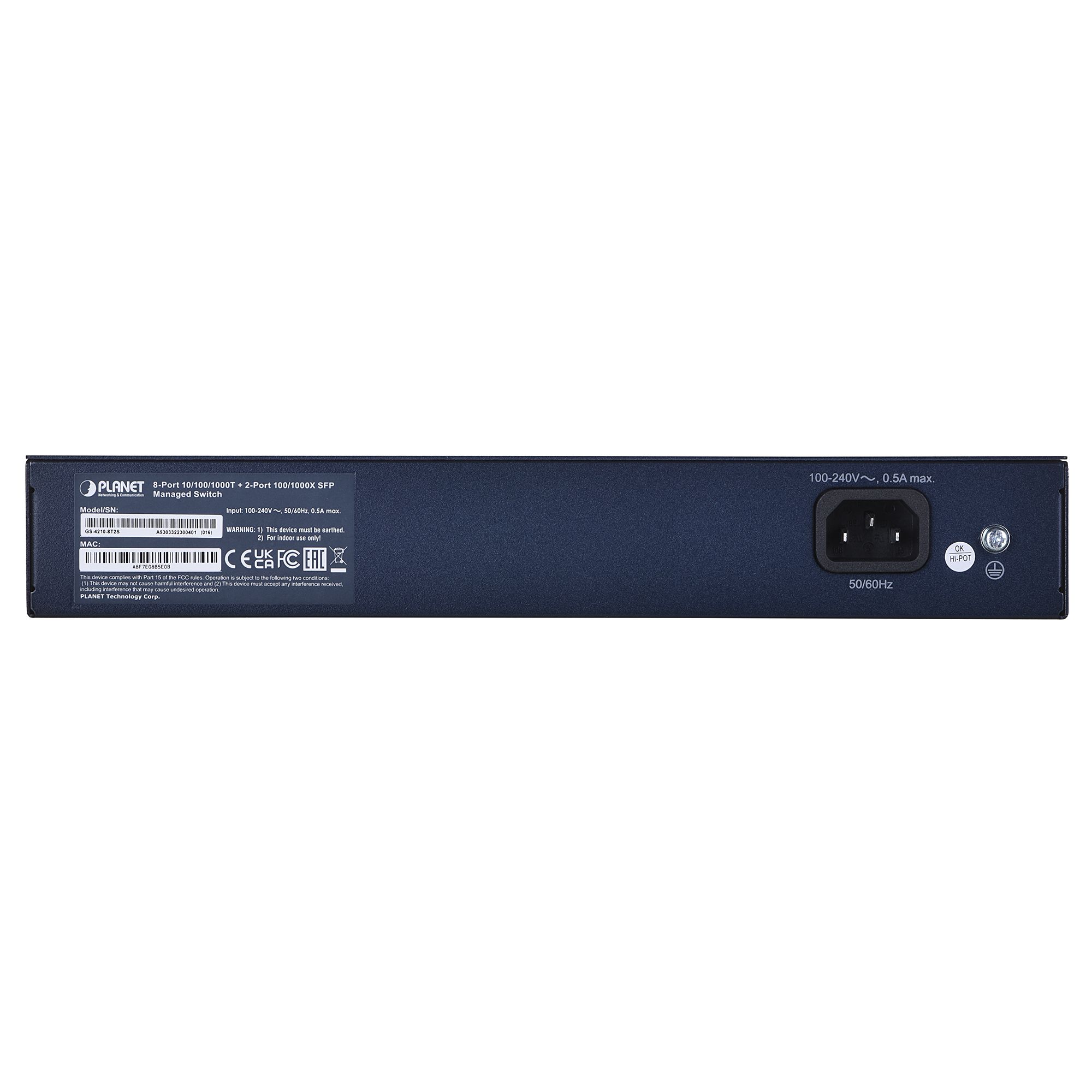 PLANET 10/100/1000T + 2-Port Managed L2/L4 Gigabit Ethernet (10/100/1000) 1U Blue_3