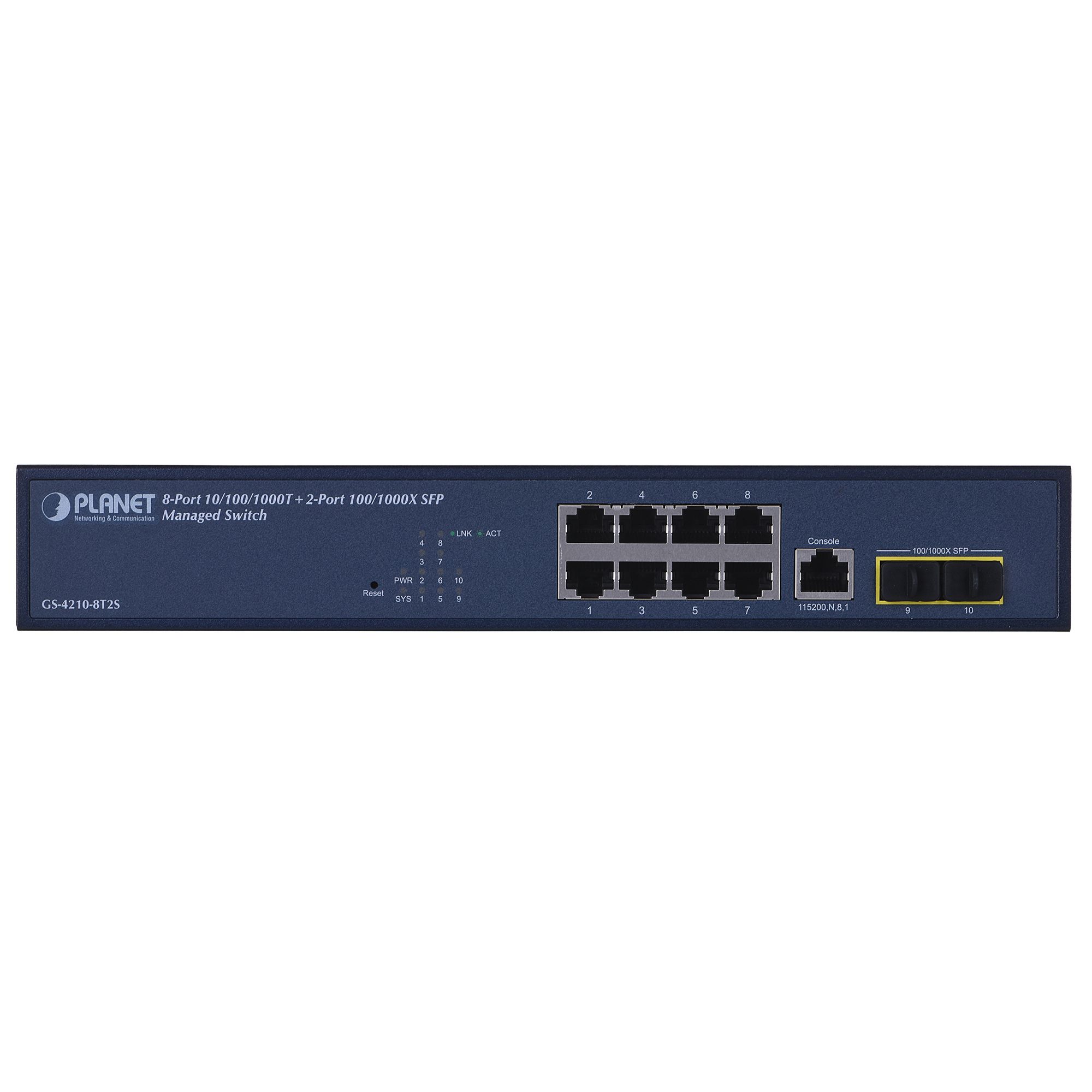 PLANET 10/100/1000T + 2-Port Managed L2/L4 Gigabit Ethernet (10/100/1000) 1U Blue_4