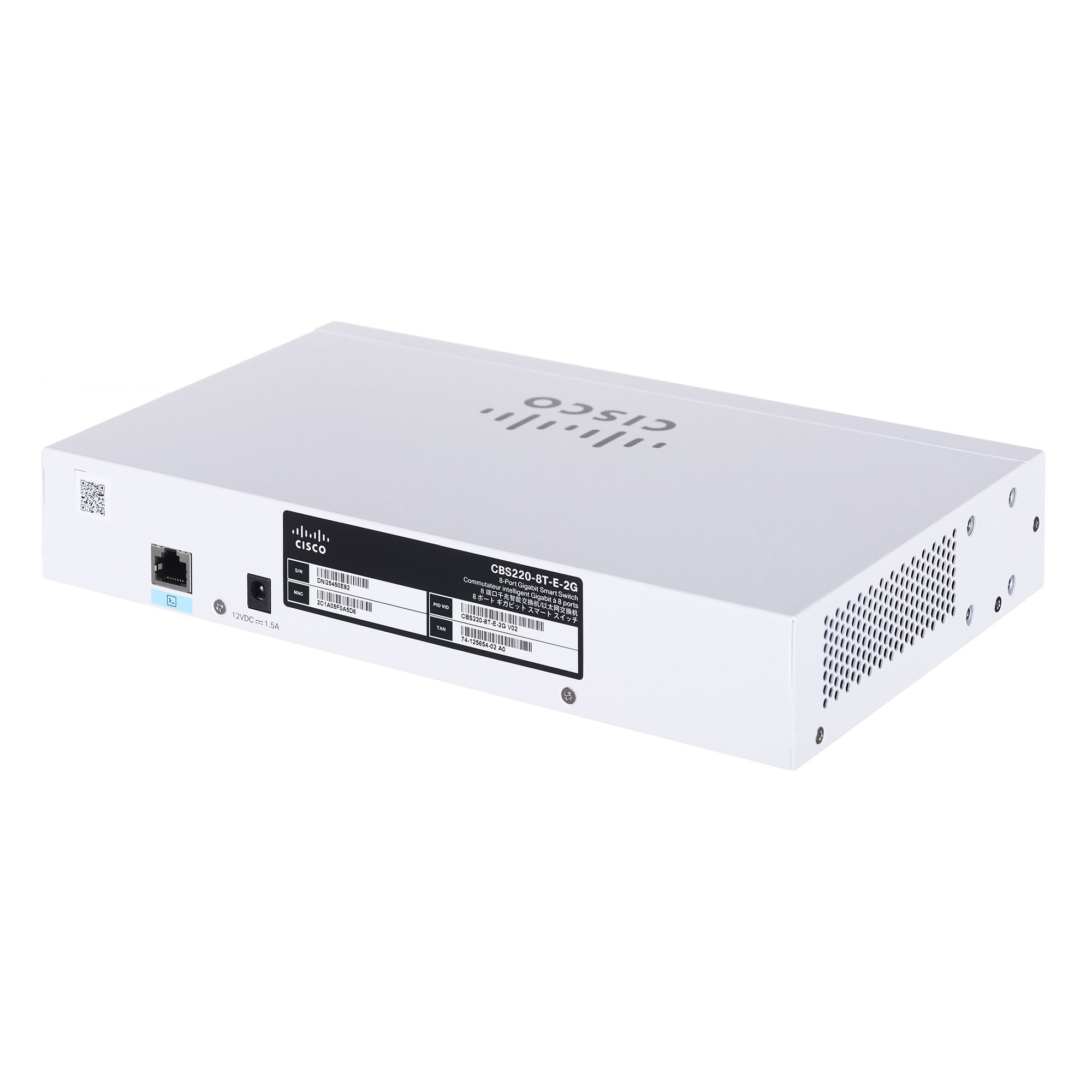 Cisco CBS220-8T-E-2G Managed L2 Gigabit Ethernet (10/100/1000) 1U White_3