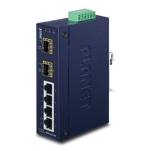 PLANET ISW-621TF network switch Unmanaged L2 Fast Ethernet (10/100) Blue_1