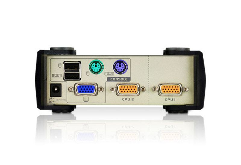 Aten 2-Port USB - PS/2 VGA KVM Switch (KVM Cables included)_2