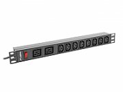 LANBERG POWER STRIP PDU RACK (1U, 16A,2XC19,8XC13)_3