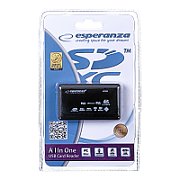 Esperanza EA117 card reader Black USB 2.0_2