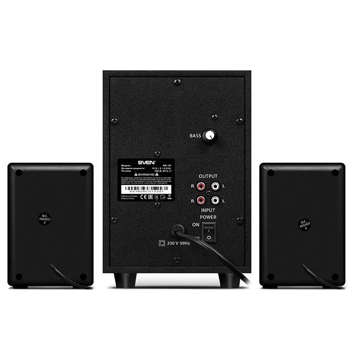 SVEN MS-110 SPEAKERS 2.1  USB, SD 10W_3