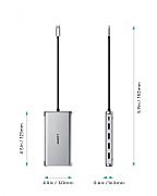 AUKEY CB-C78 interface hub 5000 Mbit/s Black | Aluminium | 12in1 | RJ45 Ethernet 10/100/1000Mbps | 2xUSB 3.1 | 2xUSB 2.0 | 2xHDMI 4k@30Hz | VGA | SD & microSD | USB-C_8