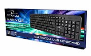 Titanum TK107 USB multimedia keyboard Black_2