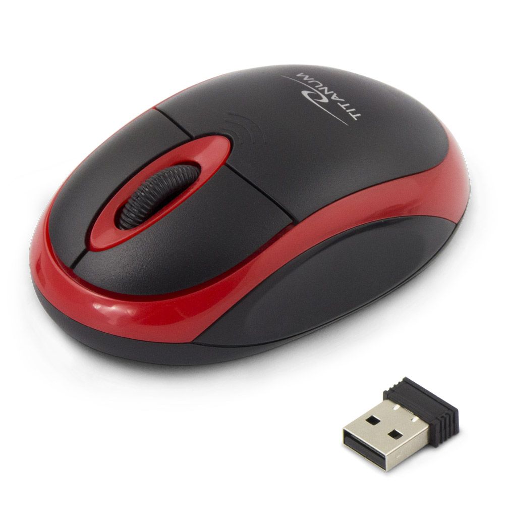 Titanum TM116E Wireless 3D mouse 2.4GHZ Black / Red_1