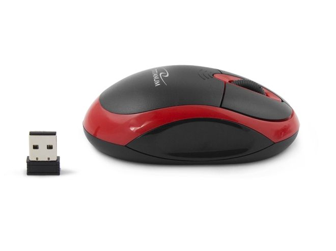 Titanum TM116E Wireless 3D mouse 2.4GHZ Black / Red_4