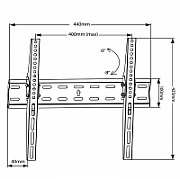 MACLEAN BRACKETS MC-862 Original Extra Sturdy Adjustable Easy Installation TV Bracket 26-55