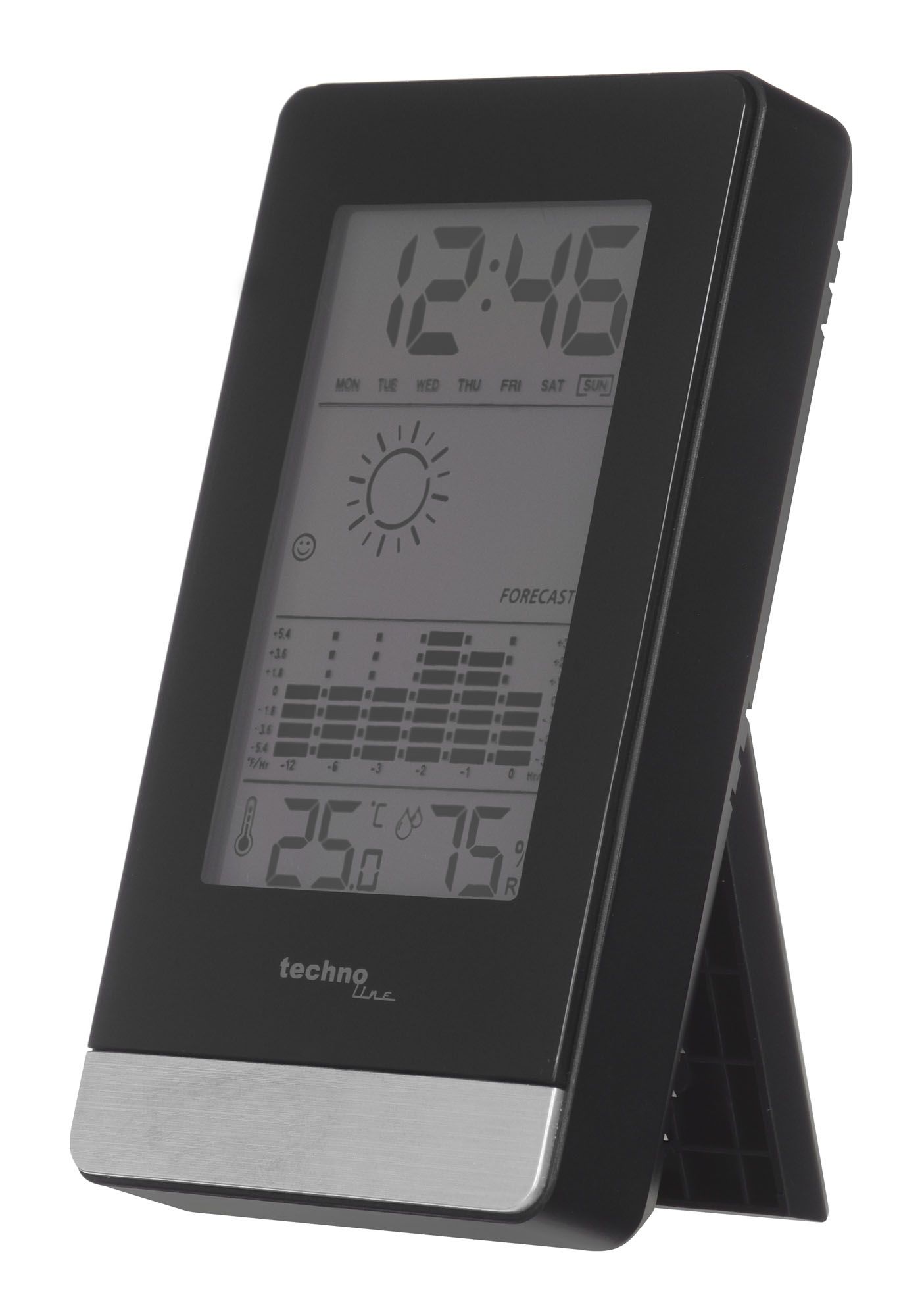 Technoline WS 9125 digital weather station Black, Silver_3