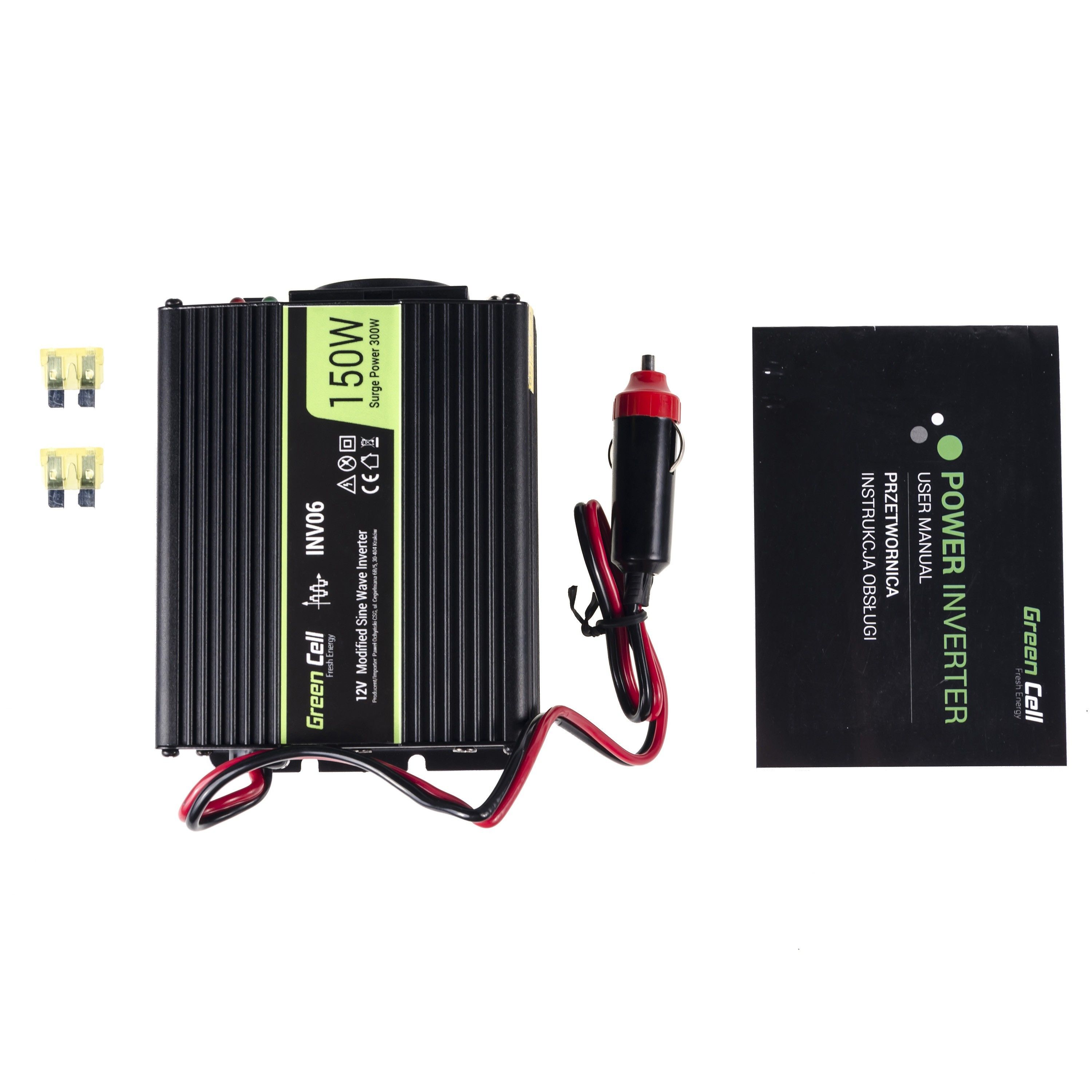 Green Cell INV06 power adapter/inverter Auto 150 W Black_4