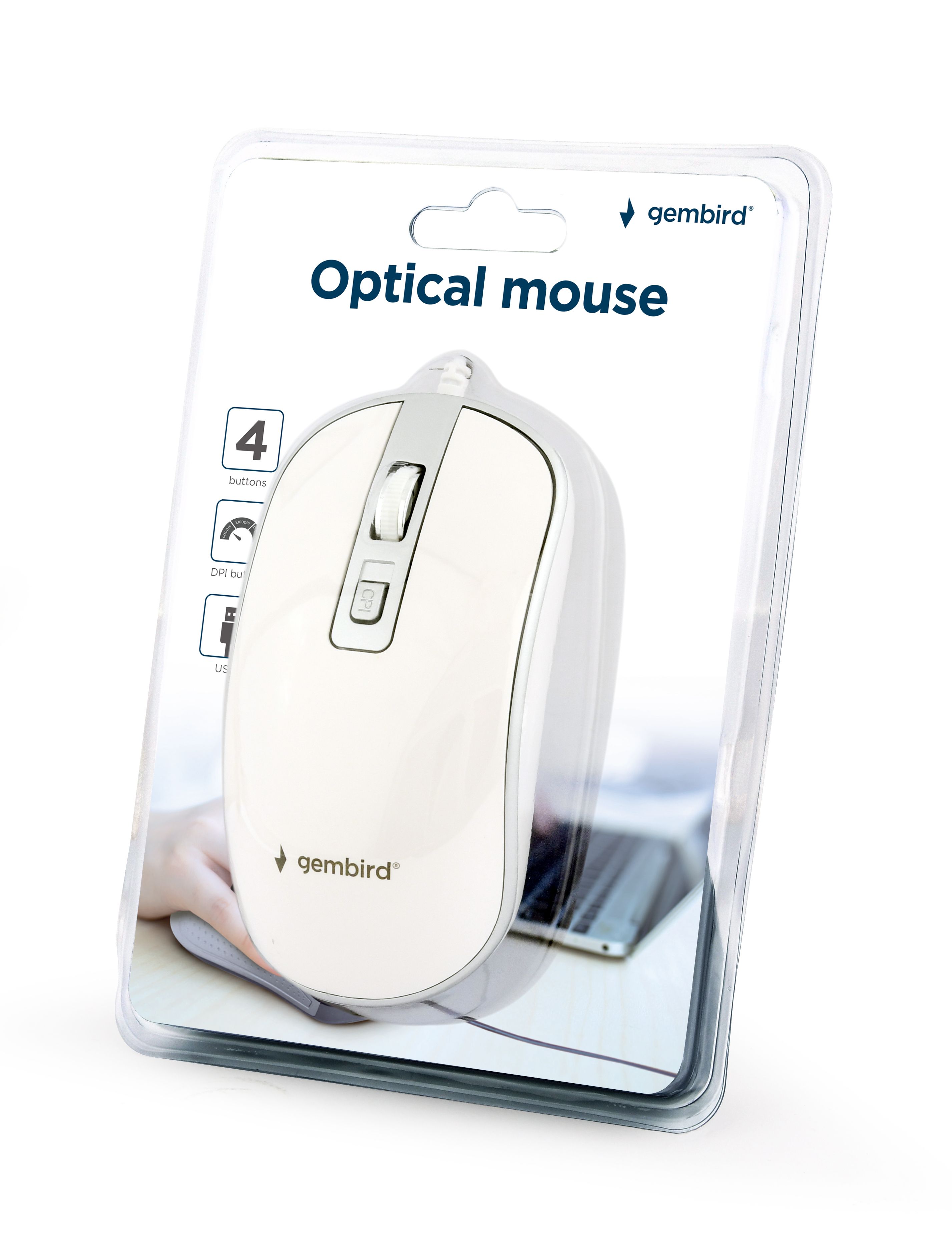 GEMBIRD MUS-4B-06-WS Optical mouse USB white/silver_2