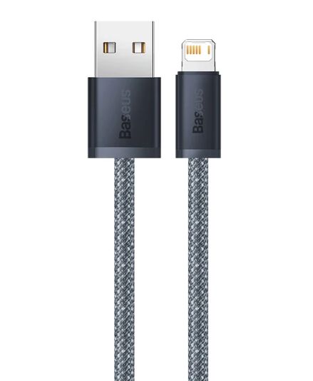 CABLU alimentare si date Baseus Dynamic Series, Fast Charging Data Cable pt. smartphone, USB la Lightning Iphone 2.4A, 1m, braided, gri 