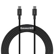 CABLU alimentare si date Baseus Tungsten Gold One-for-three, Fast Charging Data Cable pt. smartphone, USB la Micro-USB + Lightning Iphone + USB Type-C 3.5A, braided, 1.5 m, negru 