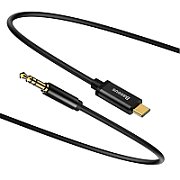 CABLU AUDIO Baseus Yiven, 1 x USB Type-C (T) la 1 x Jack 3.5mm (T), lungime cablu 1.2m, negru 