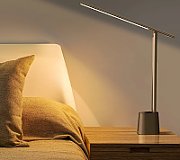 LAMPA BIROU LED Baseus Smart Eye Series, putere 5W, 3 trepte intensitate luminoasa, material ABS+PC+aliaj de aluminiu, rotire 180 grade, alimentare: cablu USB Type-C inclus, gri 