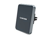 CANYON Car holder and wireless charger MegaFix, C-15, 15W, Input: USB-C: 5V/2A, 9V/3A; Output: 5W, 7.5W, 10W, 15W;89*65*12mm,0.195kg,black_1